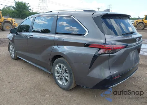 2024 Toyota Sienna Platinum из США, поврежденный, VIN 5TDESKFC3RS143662